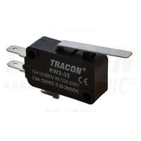 Tracon Tracon Helyzetkapcsoló, mikro, rugószáras 1×CO 10(3)A/230V, 28mm, 4,8x0,8 mm, IP00