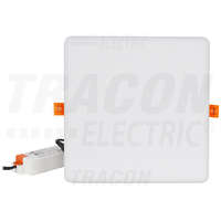 Tracon Tracon Védett, beépíthető LED mélysugárzó, négyzetes 230 VAC, 10 W, 4000 K, 920 lm, IP66, EEI=A+