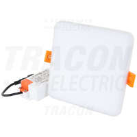 Tracon Tracon Védett, beépíthető LED mélysugárzó, négyzetes 230 VAC, 6 W, 4000 K, 450 lm, IP66, EEI=A+
