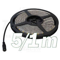 Tracon Tracon LED szalag, beltéri, takarítható, ragasztó nélküli SMD5050; 30 LED/m; 7,2 W/m; 300 lm/m; W=10 mm; 3000 K; IP65