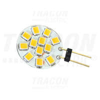 Tracon Tracon LED fényforrás 12 VAC/DC, 2 W, 4000 K, G4, 140 lm, 180°, EEI=A+