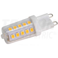 Tracon Tracon LED fényforrás műanyag házban, 230 VAC, 3 W, 4000 K, G9, 350 lm, 270°, EEI=E