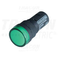Tracon Tracon LED-es jelzőlámpa, zöld 12V AC/DC, d=16mm