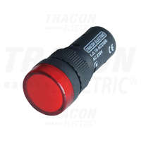 Tracon Tracon LED-es jelzőlámpa, piros 24V AC/DC, d=16mm