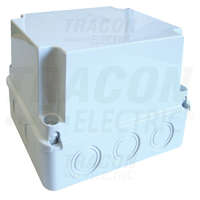 Tracon Tracon Műanyag doboz, kikönnyített, világos szürke, teli fedéllel 250×200×160mm, IP55