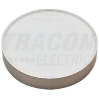 Tracon Tracon Műanyag búrás falon kívüli LED lámpatest ezüst peremmel 230 V, 50 Hz, 8 W, 600 lm, 3000 K, EEI=A