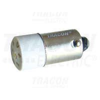 Tracon Tracon LED-es jelzőizzó, fehér 230V AC/DC, Ba9s