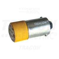 Tracon Tracon LED-es jelzőizzó, sárga 24V AC/DC, Ba9s