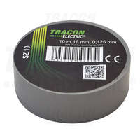 Tracon Tracon Szigetelőszalag, szürke 10m×18mm, PVC, 0-90°C, 40kV/mm