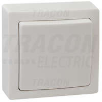 Tracon Tracon Falon kívüli 1-áramkörös kapcsoló 10AX/250VAC, IP20 (101)
