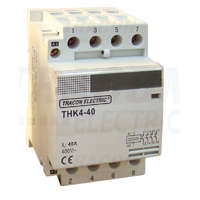 Tracon Tracon Installációs kontaktor 230/400V, 50Hz, 4P, 4×NO, 32/12A, 6,5/1,9kW, 24V AC
