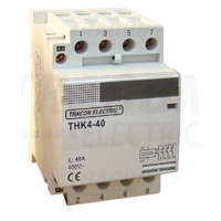 Tracon Tracon Installációs kontaktor 230/400V, 50Hz, 4P, 4×NO, 63/25A, 13/3,8kW, 24V AC