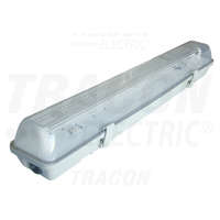 Tracon Tracon Fénycsöves védett lámpatest elektronikus előtéttel 230V, 50Hz, T8, G13, 1×18 W, IP65, ABS/PC, A2, EEI=A