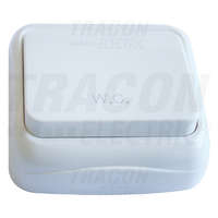 Tracon Tracon Falon kívüli nyomókapcsoló WC felirattal (tapétakapcsoló) 10AX/250VAC, IP20 (N101)