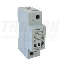 Tracon Tracon AC/DC túlfeszültség levezető, 1+2-es típus, egybeépített 230 V, 50 Hz, 8 kA (10/350 us) 50/100 kA (8/20 us), 1P