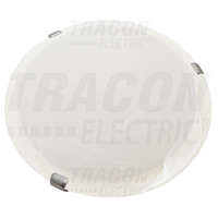 Tracon Tracon Üveg mennyezeti UFO lámpatest, fehér 230V, 50Hz, E27, max.1×60W, D=300 mm, EEI=A++,A+,A,B,C,D,E