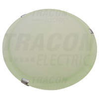 Tracon Tracon Üveg mennyezeti UFO lámpatest, zöld 230V, 50Hz, E27, max.1×60W, D=300 mm, EEI=A++,A+,A,B,C,D,E