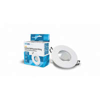 LED Labs Ceiling lighting point fitting Aqua cast round Fixted white
