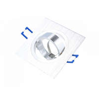 LED line LEDline LEDOM Downlight alu. square silver brushed adjustable