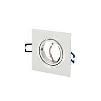 LED line LEDline LEDOM Downlight alu. square white brushed adjustable