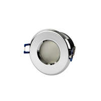 LED line LEDline® downlight waterproof round die cast aluminium chrome