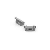 LED line LED line végzáró 10mm recessed aluminum profile, silver - kiszerelés (1 pár)