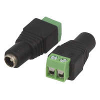 LED line DC connector female with terminal box, DC size: 2,1x5,5mm