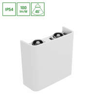 SpectrumLED LUNARIX 2 SCONCE 4W CCT 230V IP54 RA90 110X110X40MM WHITE UP/DOWN LIGHT