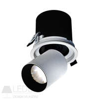 SpectrumLED IN OUT - Model L - recessed fixture with adj. extension and direction, 20W, 36°, 130x130 mm, white