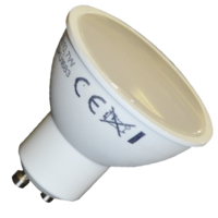 V-TAC LED lámpa , égő , szpot , GU10 foglalat , matt előlappal , 110° , 7 Watt , meleg fehér
