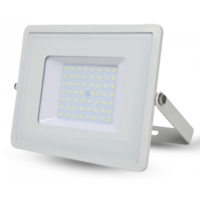V-TAC LED reflektor , 50 Watt , Ultra Slim , természetes fehér , SAMSUNG chip , 5 év garancia , fehér