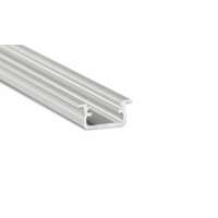 Lumines Alumínium U profil LED szalaghoz , 2 méter/db , ezüstre eloxált , VÍZTISZTA fedővel ,...
