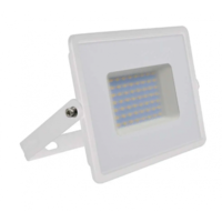 V-TAC LED reflektor , 50 Watt , Ultra Slim , hideg fehér , E-series , fehér