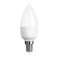 V-TAC LED lámpa , égő , gyertya , E14 foglalat , 6 Watt , 200° , meleg fehér , dimmelhető