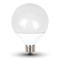 V-TAC LED lámpa , égő , gömb , G95 , E27 foglalat , 10 Watt , meleg fehér