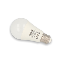 LEDOM LED lámpa , égő , körte , E27 foglalat , 12 Watt , meleg fehér , LEDOM