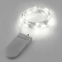 LEDvonal Led fényfüzér , beltéri , 20 db LED , hideg fehér , elemes