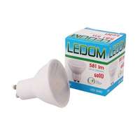 LEDOM LED lámpa , égő , szpot , GU10 foglalat , 120° , 7 Watt , meleg fehér , LEDOM