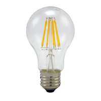 V-TAC LED lámpa , égő , izzószálas hatás , filament , körte , E27 foglalat , 4 Watt , meleg fehér