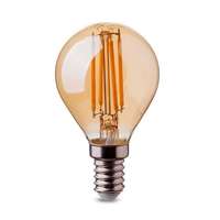 V-TAC LED lámpa , égő , izzószálas hatás , filament , kisgömb , E14 foglalat , 4 Watt , meleg...