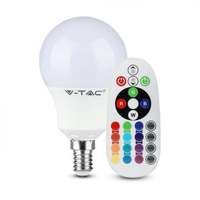 V-TAC LED lámpa , égő , kis gömb , E14 , 3.5W , dimmelhető , RGBW , W=természetes fehér ,...