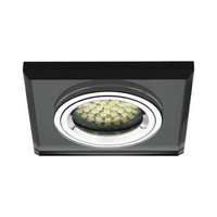 Kanlux Beépíthető spot lámpatest , MORTA , CT-DSL50-B, négyzet keret , fekete , üveg