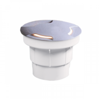 Elmark LED lámpatest , taposólámpa , 1.7W , kerek , természetes fehér , szürke tető , ALDO , IP67