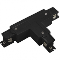 LEDvonal Track light sín adapter , 3 fázisú , 4 pólusú , T típus , fekete