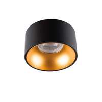 Kanlux LED lámpatest , mennyezeti , spot keret , GU10 , beépíthető , fekete , arany , MINI RITI