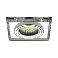 Kanlux LED lámpatest , spot keret , GU10/MR16 , beépíthető , ezüst, üveg , MORTA , CT-DSL50-SR