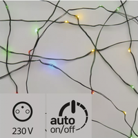 EMOS Led fényfüzér , beltéri/kültéri , nano LED , 4 m , RGB , zöld , időzíthető , IP44 , 2021