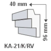 LEDvonal KA-21/K , Rejtett világítás díszléc , oldalfal , 1.25 m/db