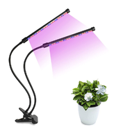 LEDISSIMO Növénynevelő LED lámpa , 2 karos , 8 Watt , USB , csiptethető , dimmelhető , időzíthető...