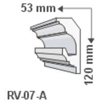 LEDvonal RV-07/A , Rejtett világítás díszléc , holker , 1.25 m/db